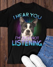 Boston Terrier-02-I Hear You Classic T-Shirt apparel-classic-tshirt-lifestyle-front-158