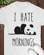 Bear I Hate Mornings Panda Classic T-Shirt apparel-classic-tshirt-lifestyle-front-160