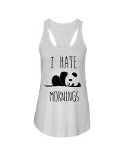 Bear I Hate Mornings Panda Ladies Flowy Tank tile