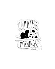 Bear I Hate Mornings Panda Sticker tile