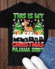 Donkey Christmas - This Is My Christmas Pajma Shirt Classic T-Shirt apparel-classic-tshirt-lifestyle-front-158