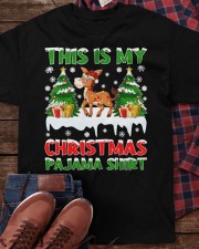 Donkey Christmas - This Is My Christmas Pajma Shirt Classic T-Shirt apparel-classic-tshirt-lifestyle-front-270