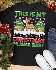 Donkey Christmas - This Is My Christmas Pajma Shirt Classic T-Shirt apparel-classic-tshirt-lifestyle-front-82