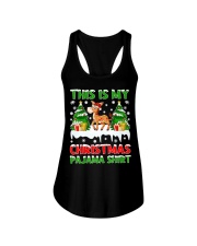 Donkey Christmas - This Is My Christmas Pajma Shirt Ladies Flowy Tank tile