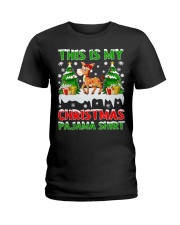 Donkey Christmas - This Is My Christmas Pajma Shirt Ladies T-Shirt tile