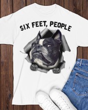 Boston Terrier 6 Feet People Face Mask Classic T-Shirt apparel-classic-tshirt-lifestyle-front-158
