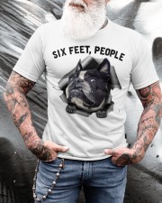 Boston Terrier 6 Feet People Face Mask Classic T-Shirt apparel-classic-tshirt-lifestyle-front-265
