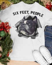 Boston Terrier 6 Feet People Face Mask Classic T-Shirt apparel-classic-tshirt-lifestyle-front-82