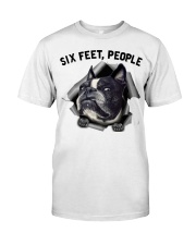 Boston Terrier 6 Feet People Face Mask Premium Fit Mens Tee tile