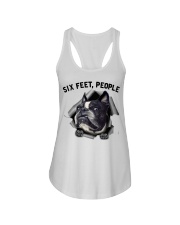 Boston Terrier 6 Feet People Face Mask Ladies Flowy Tank tile