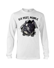 Boston Terrier 6 Feet People Face Mask Long Sleeve Tee tile