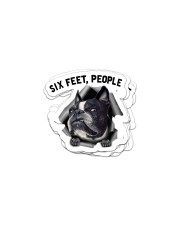 Boston Terrier 6 Feet People Face Mask Sticker tile