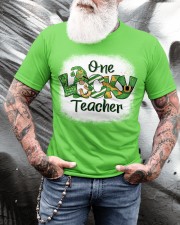 Teacher One Lucky Teacher Classic T-Shirt apparel-classic-tshirt-lifestyle-front-265