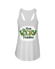 Teacher One Lucky Teacher Ladies Flowy Tank tile