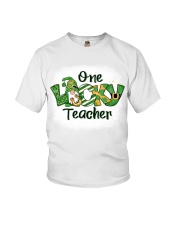 Teacher One Lucky Teacher Youth T-Shirt tile