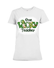 Teacher One Lucky Teacher Premium Fit Ladies Tee tile