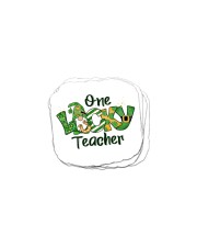 Teacher One Lucky Teacher Sticker tile