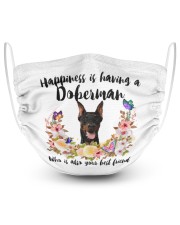 Doberman Also Your Best Friend Masks tile
