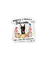 Doberman Also Your Best Friend Sticker tile