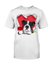Boston Terrier Valentine Premium Fit Mens Tee tile
