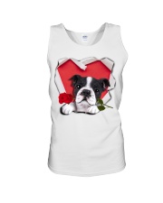 Boston Terrier Valentine Unisex Tank tile