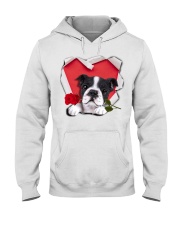 Boston Terrier Valentine Hooded Sweatshirt tile