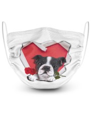 Boston Terrier Valentine Masks tile