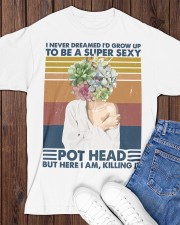 Pot Head Here I Am Classic T-Shirt apparel-classic-tshirt-lifestyle-front-158