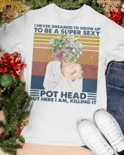 Pot Head Here I Am Classic T-Shirt apparel-classic-tshirt-lifestyle-front-82