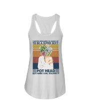 Pot Head Here I Am Ladies Flowy Tank tile
