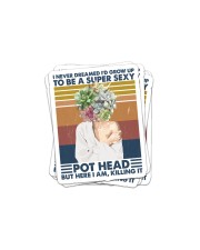 Pot Head Here I Am Sticker tile