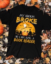 My Broom Broke So I Become A Book Reader Classic T-Shirt custom-t-shirts-classic-lifestyle-front-320