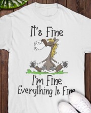 It's Fine I'm Fine Horse Classic T-Shirt apparel-classic-tshirt-lifestyle-front-160