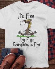It's Fine I'm Fine Horse Classic T-Shirt apparel-classic-tshirt-lifestyle-front-270