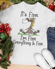 It's Fine I'm Fine Horse Classic T-Shirt apparel-classic-tshirt-lifestyle-front-82