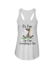 It's Fine I'm Fine Horse Ladies Flowy Tank tile