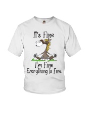 It's Fine I'm Fine Horse Youth T-Shirt tile