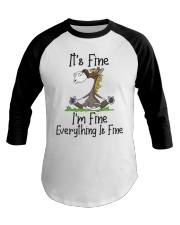 It's Fine I'm Fine Horse Baseball Tee tile