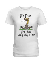 It's Fine I'm Fine Horse Ladies T-Shirt tile