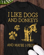 I Like Dog And - Donkeys Classic T-Shirt apparel-classic-tshirt-lifestyle-front-160