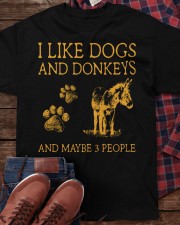 I Like Dog And - Donkeys Classic T-Shirt apparel-classic-tshirt-lifestyle-front-270