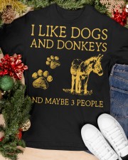 I Like Dog And - Donkeys Classic T-Shirt apparel-classic-tshirt-lifestyle-front-82