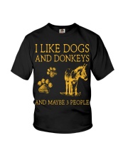 I Like Dog And - Donkeys Youth T-Shirt tile