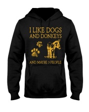I Like Dog And - Donkeys Hooded Sweatshirt tile