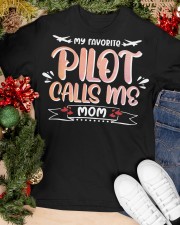 Pilot Calls Me Mom Classic T-Shirt apparel-classic-tshirt-lifestyle-front-82