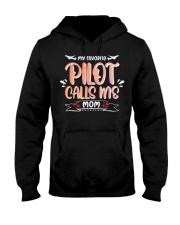 Pilot Calls Me Mom Hooded Sweatshirt tile