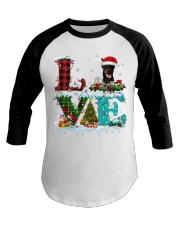 Doberman Love Christmas Baseball Tee tile