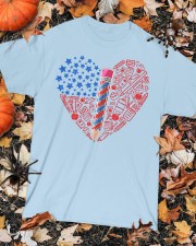 Teacher Flag Heart Classic T-Shirt custom-t-shirts-classic-lifestyle-front-320