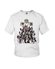 Full Of Boston Terriers I'm Ok - For Boston Terrier Lover Youth T-Shirt tile