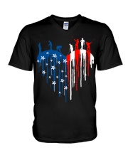 Golf Heart V-Neck T-Shirt tile